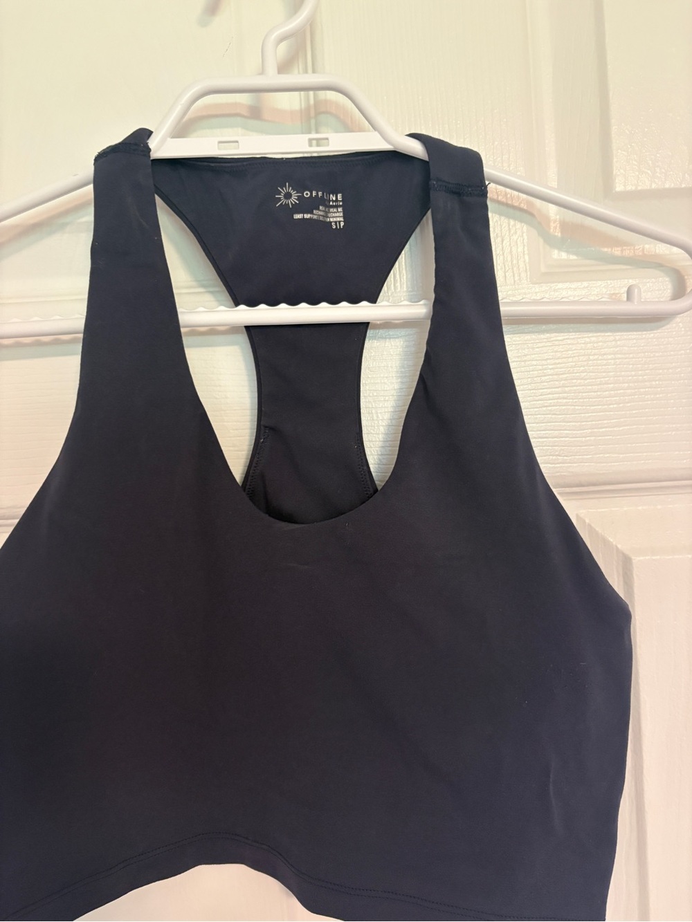 aerie Black Racerback Sports Bra